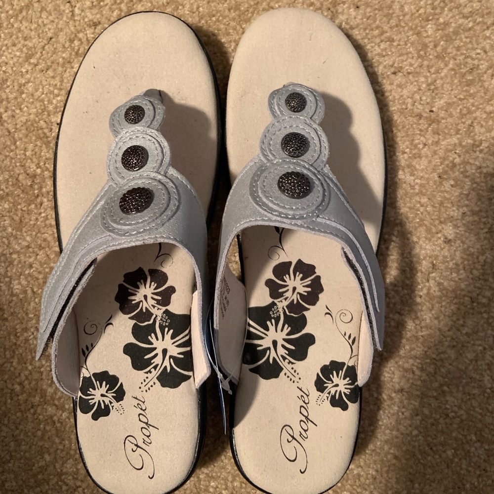 Propet Monica Silver Sandals